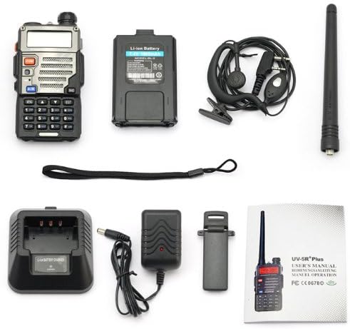Black Handheld Two Way Radio with Earpiece I349132