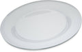 White Wide Rim Melamine Plate - 12/Case S46685