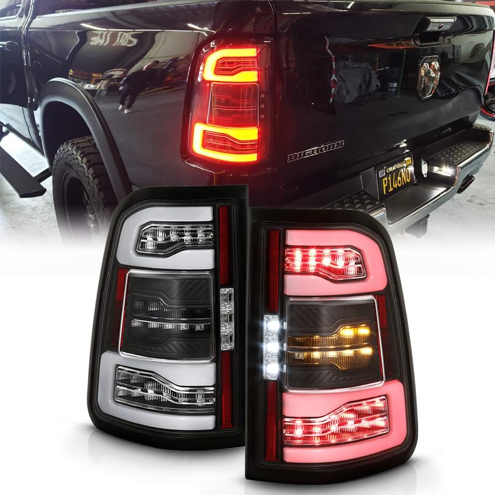 Black Full LED Tail Lights Left+Right R53003