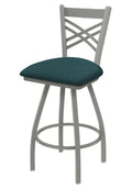 Swivel Bar Stool with Anodized Nickel Finish D6444