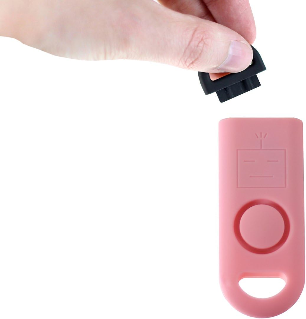 Emergency Alarm with Tripwire Hook, Battery Included, Carabiner Included, Family Pack (5), Pink S261614