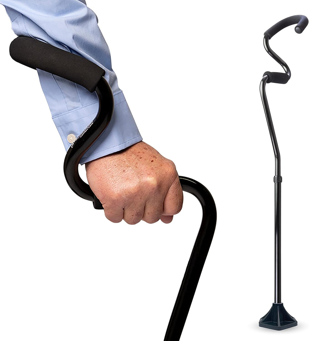 Lightweight Adjustable Self Standing Walking Cane R23402