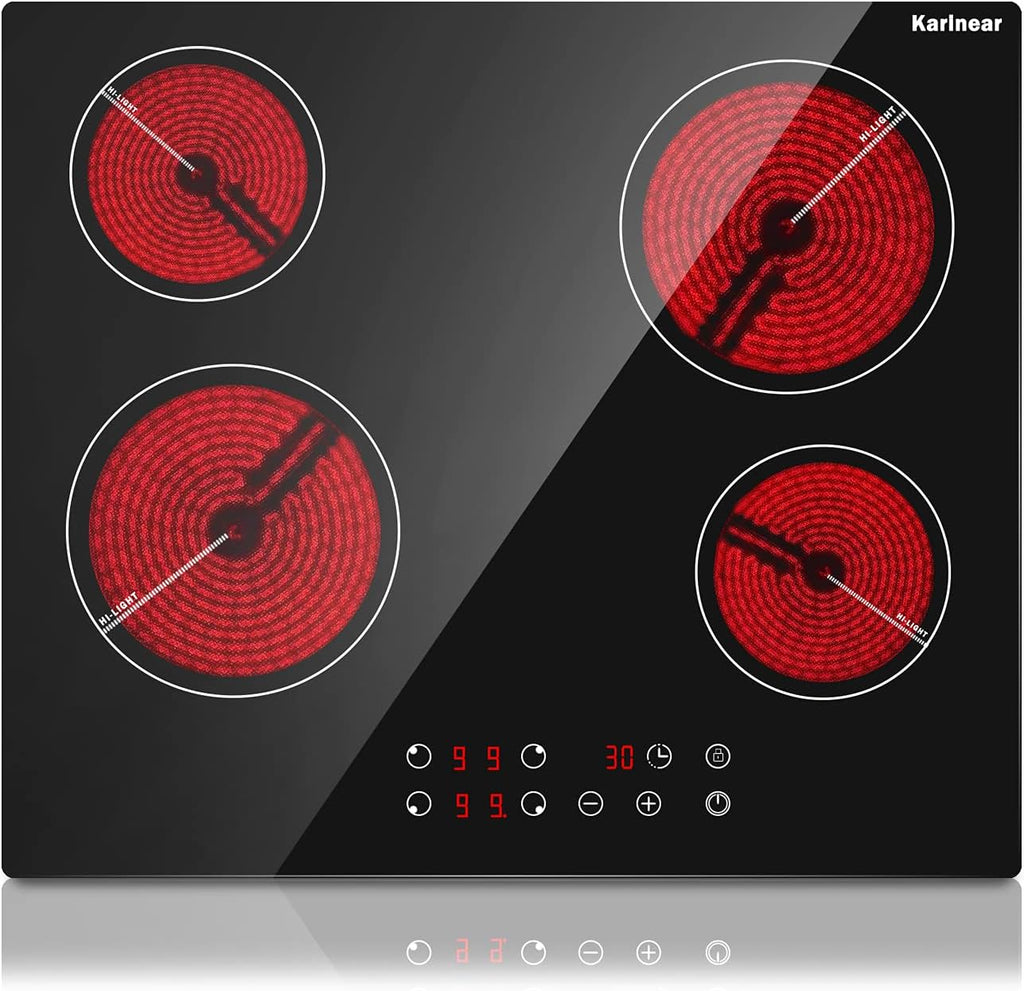 4 Burner Electric Radiant Cooktop 24 Inch U829
