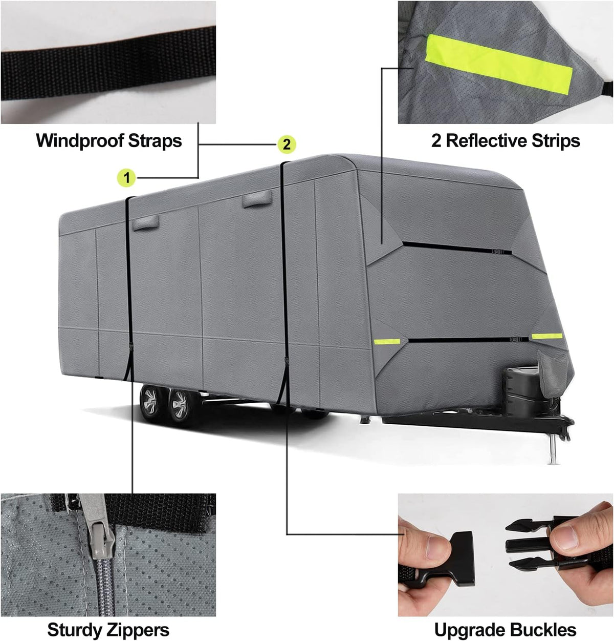 6 Layers 14'-16' Ripstop RV Cover C35399