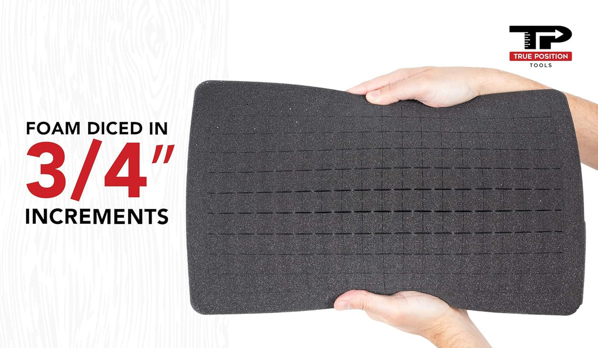Universal Hard Carrying Case with Pick and Pluck Foam, 17 x 12 x 3 In. G759764