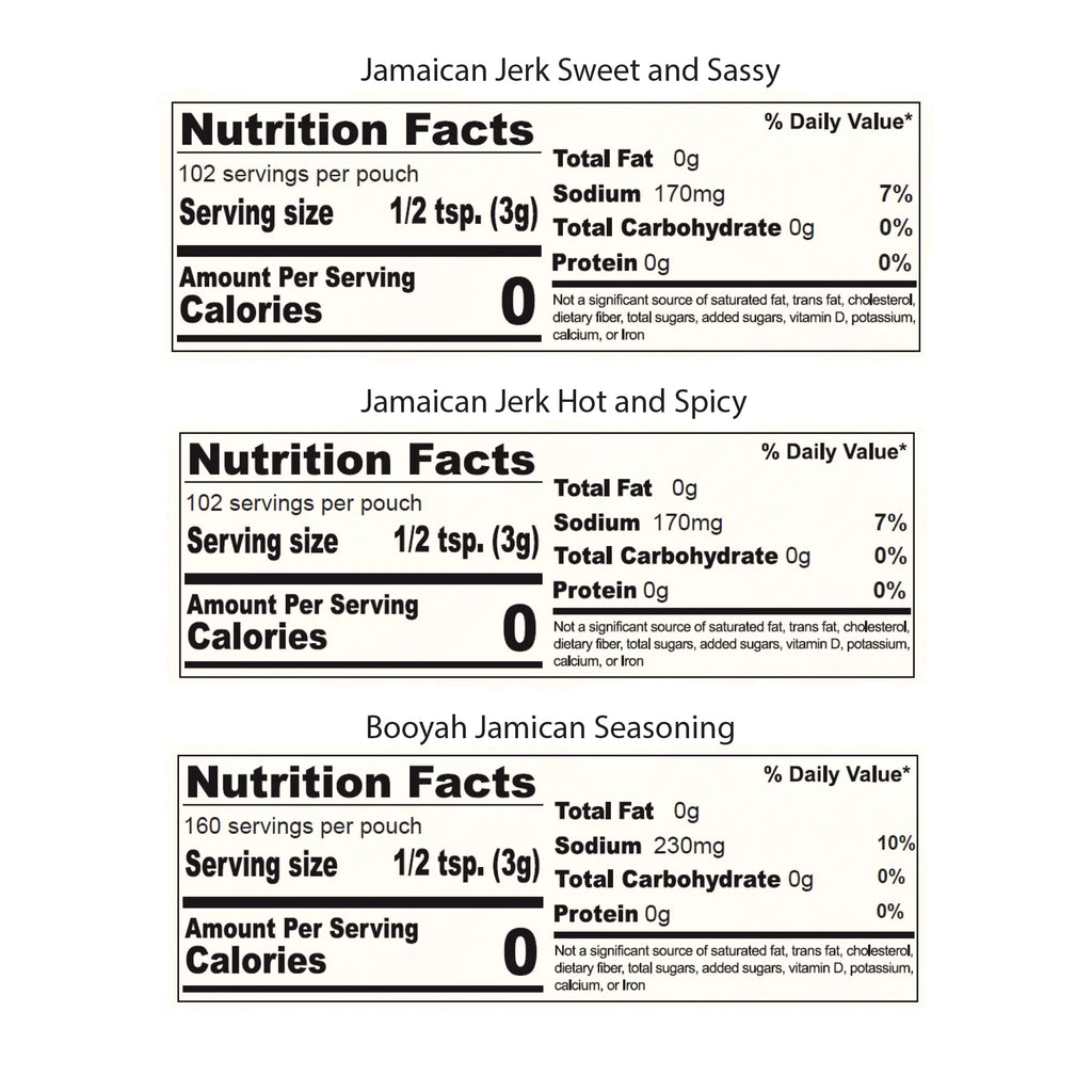 Jamaican Jerk Seasoning Wet Rub Marinade Sauce 3 Pack I81941