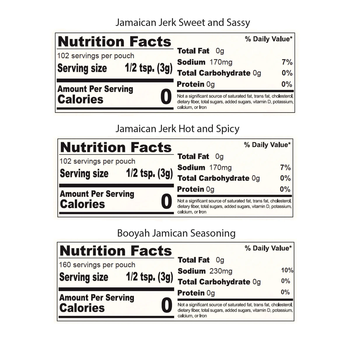 Jamaican Jerk Seasoning Wet Rub Marinade Sauce 3 Pack I81941