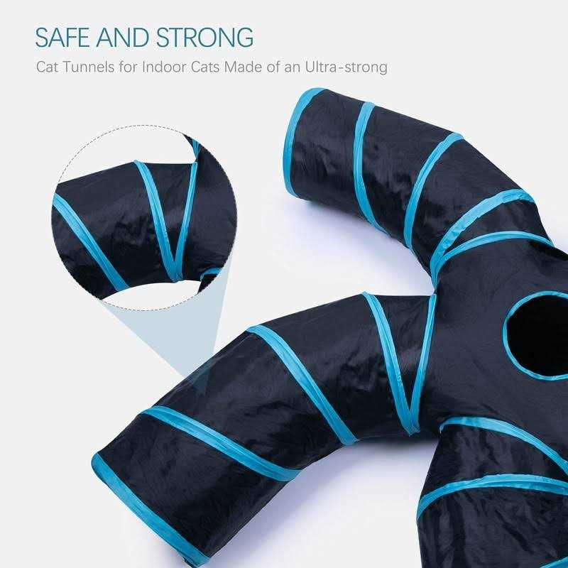 Cat Tunnel with Play Ball Collapsible Pet Tube C3919