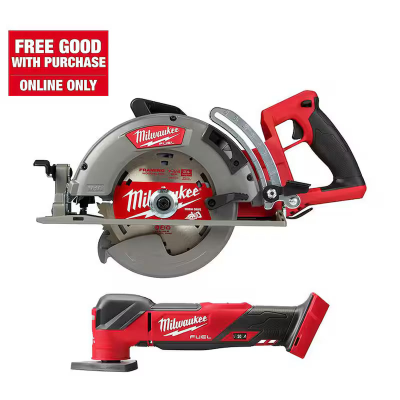 18V Cordless 7-1/4 in. Circular Saw with Oscillating Multi-Tool W44160