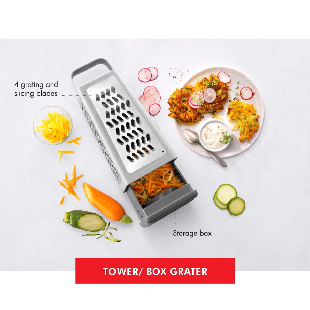 Box Tower Grater F8602