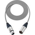 Gray XLR Male to XLR Female Mic Cable - 100 Foot Y383