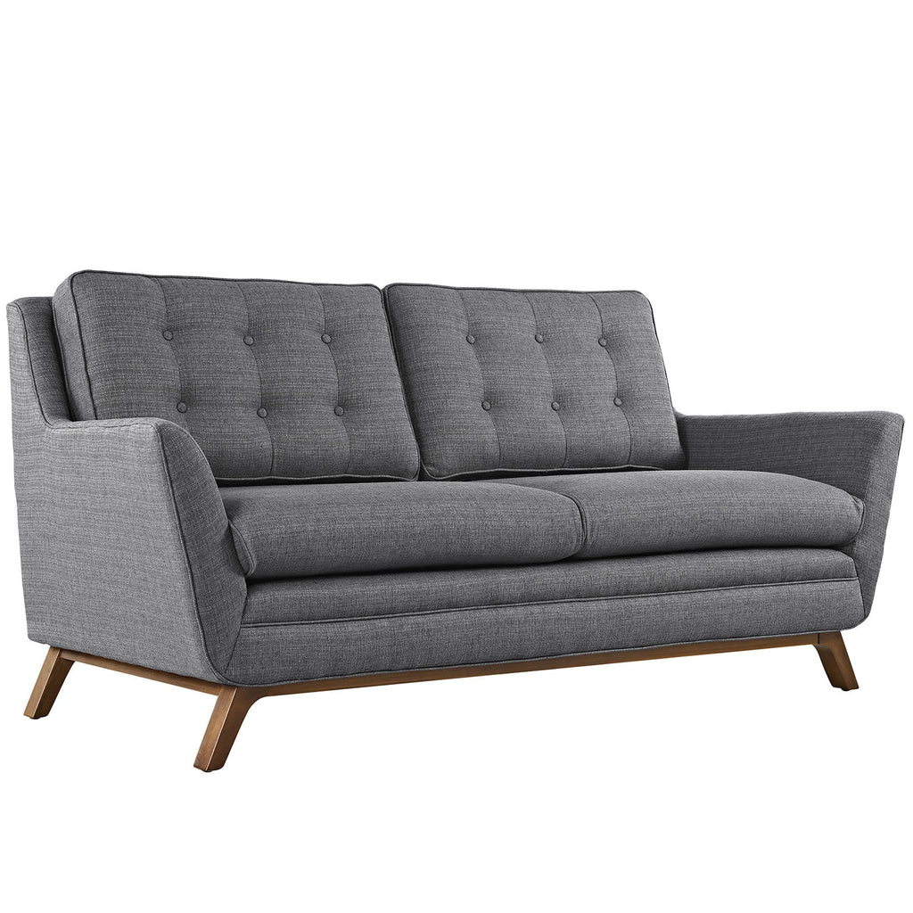 Grey Fabric Sofa Set of Two A183