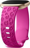 Leopard Engraved Silicone Bands Compatible with Fitbit Versa 4 Y720472