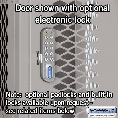 Blue Four Tier Vented Metal Locker C814308