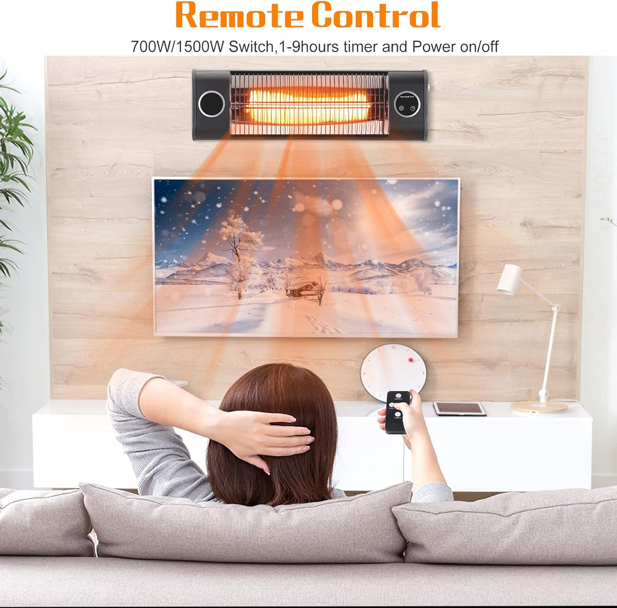 1500W Electric Infrared Patio Heater F911853