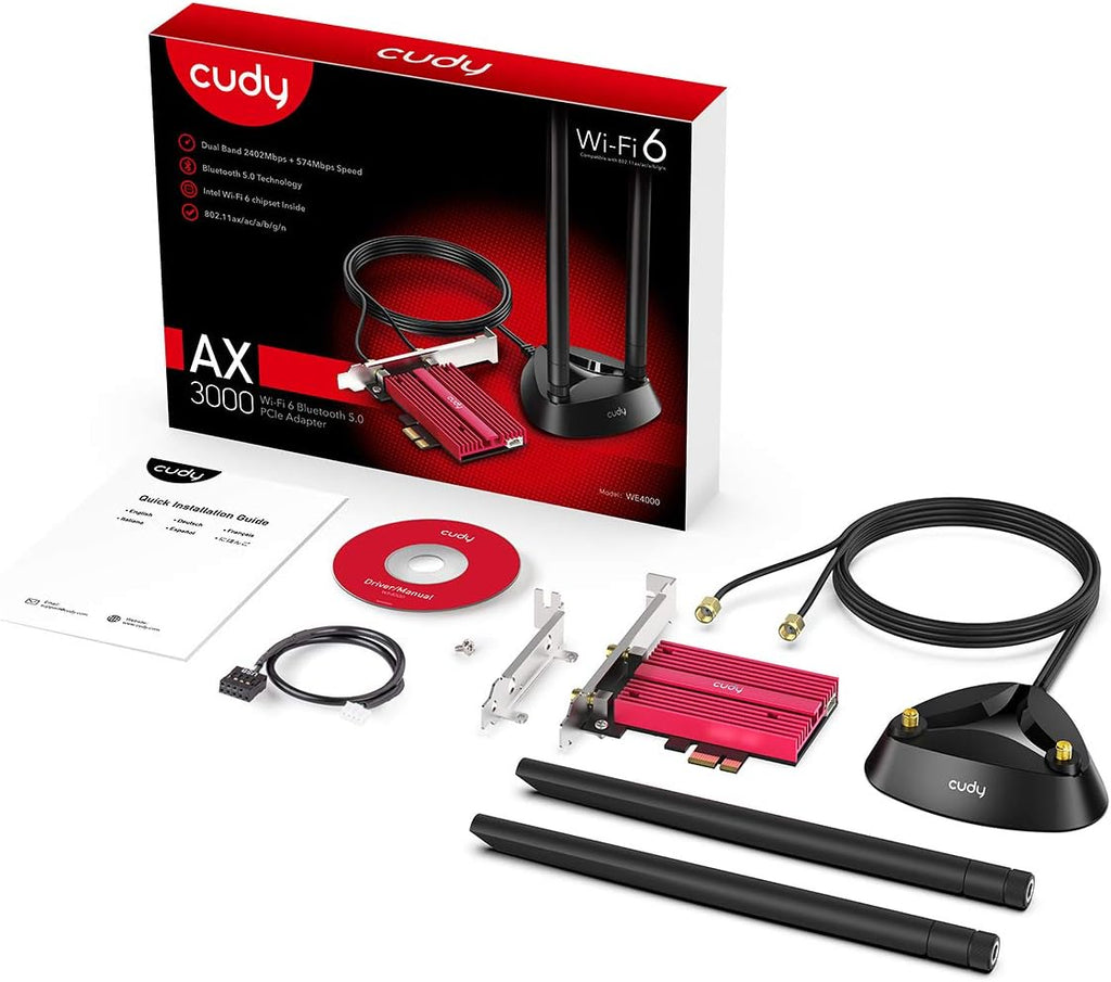 AX3000 WiFi 6 PCIe Card, Bluetooth 5.0 PCIe Adapter R6553