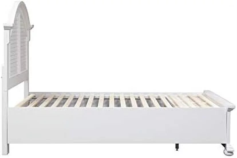 King Storage Bed in Oyster White J731