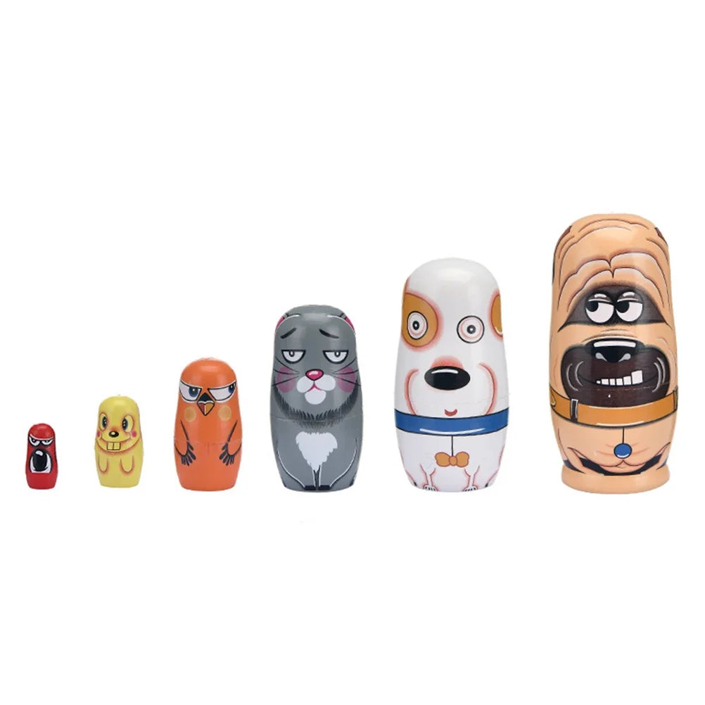 Cartoon Pet Dog Matryoshka Doll Toy Nesting Doll Toy A667