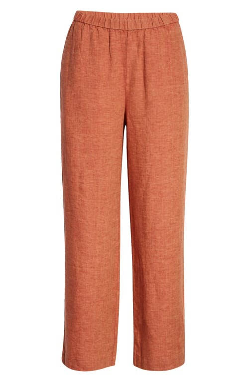 Organic Linen Ankle Straight Leg Pant H386