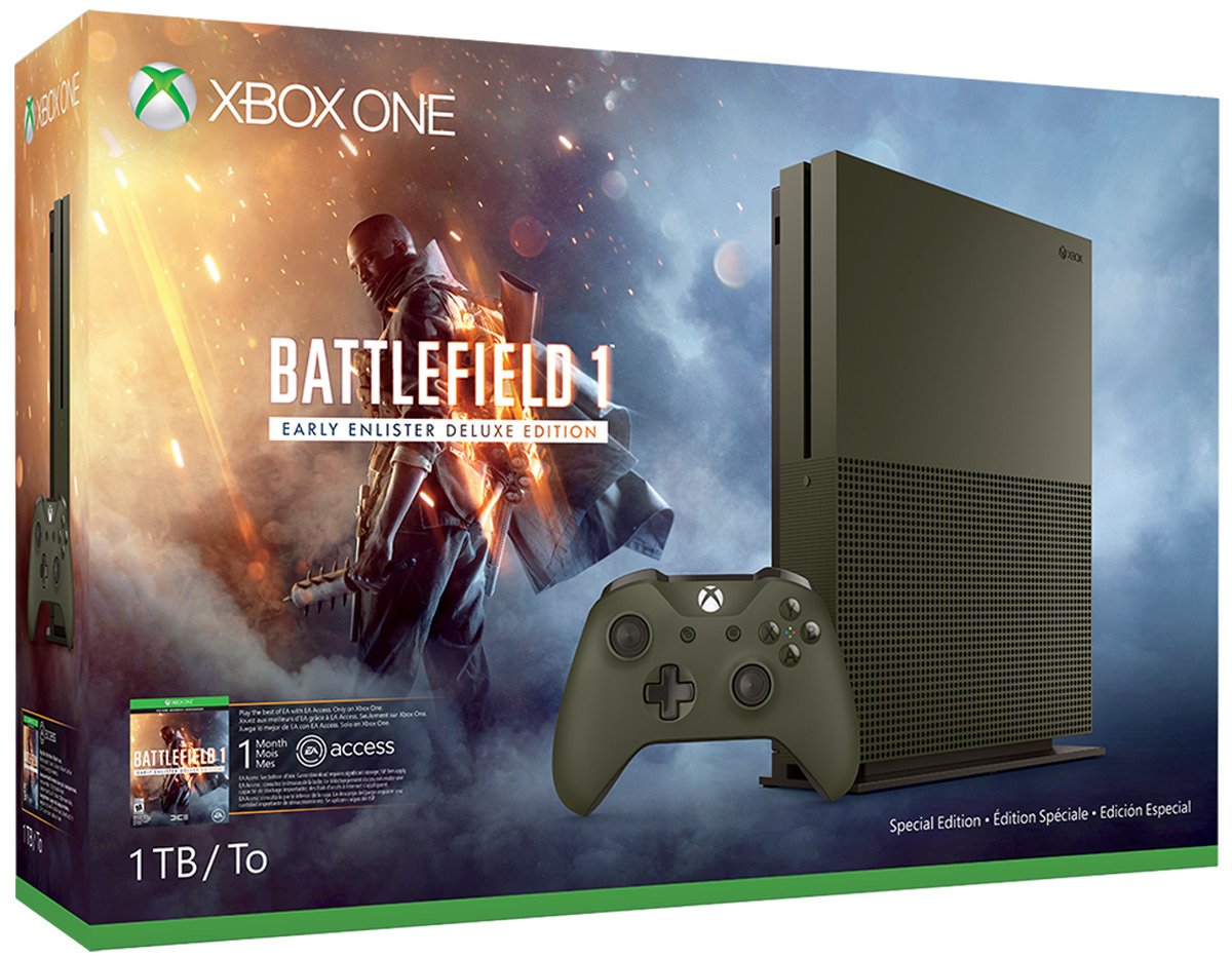 1TB HDD Military Green Game Console I20259