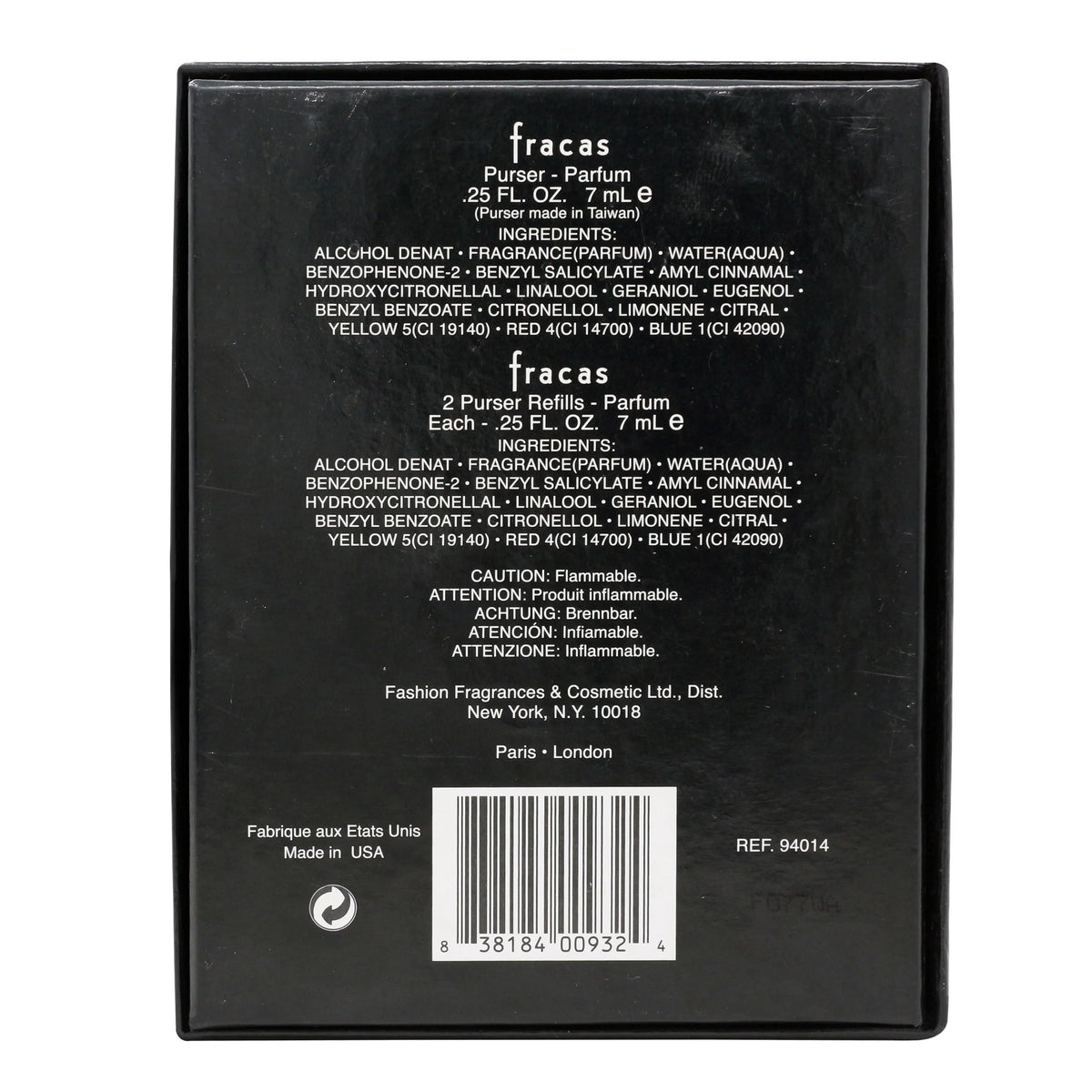 Parfum 0.25oz/7ml With 2 Refills Each .25oz R809
