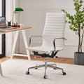 Black Adjustable Vegan Leather Executive Office Chair E60495