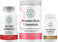 Organic Mushroom Complex + Women's Daily Essentials + Tri-Core Essentials Bundle V705976
