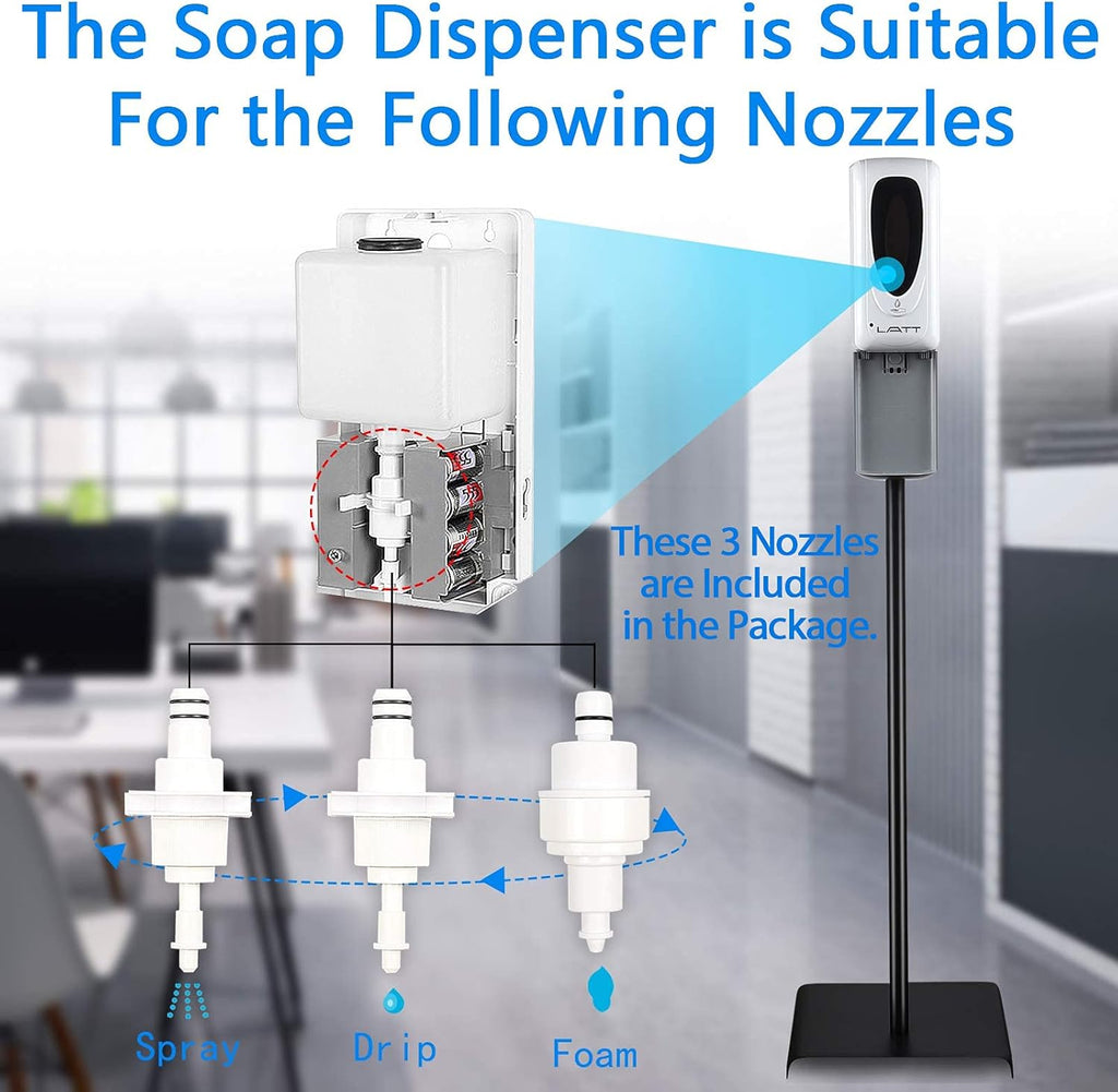 Touchless Hand Sanitizer Dispenser with Stand and 3 Nozzles M198578