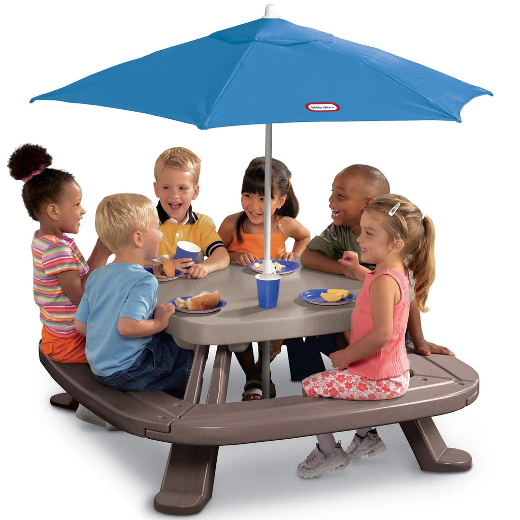 Kids Picnic Table with Umbrella X19339