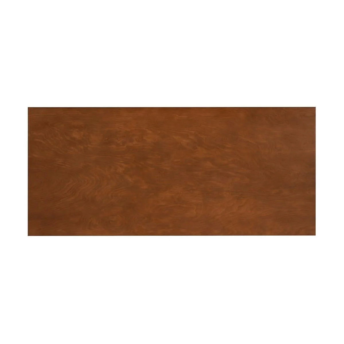 Mid-Century Wood/Metal Office Desk in Walnut Brown J641