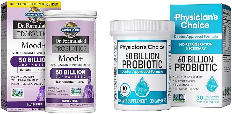 60 Billion CFU 10-Strain Probiotics P8133