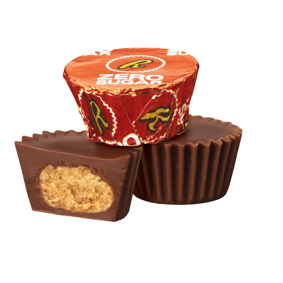Zero Sugar Peanut Butter Cups Candy, Bag 5.1 oz K478