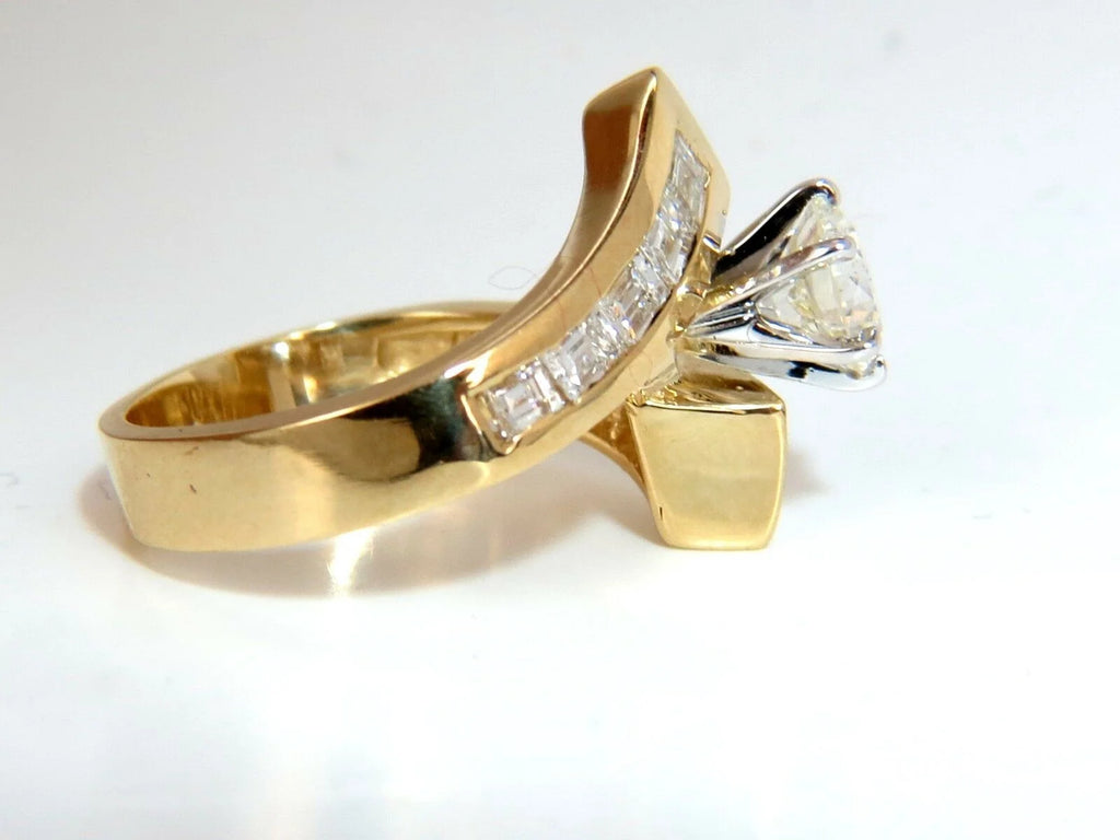 14KT Diamond Crossover Ring E799347