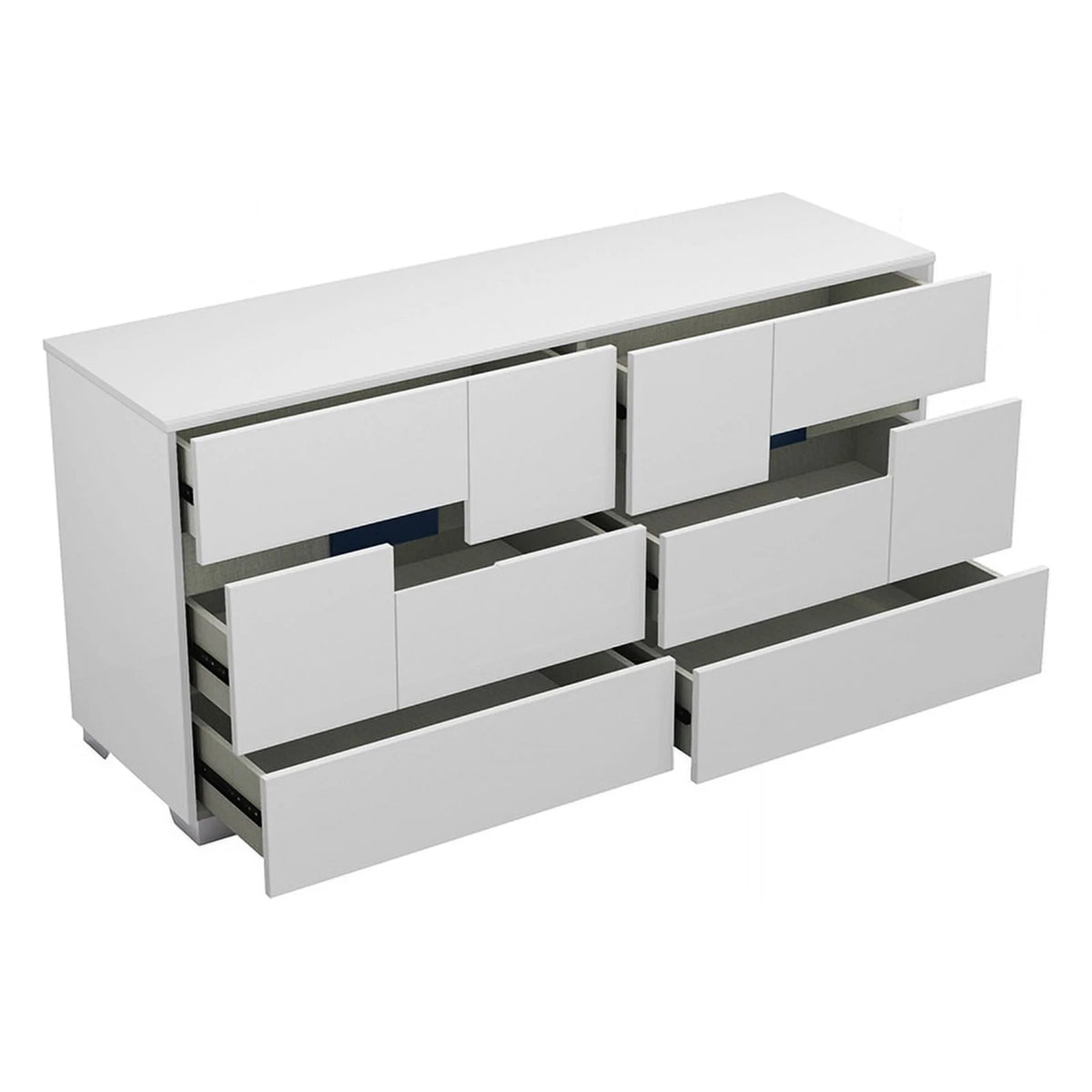 4-Piece White Wood Queen Bedroom Set Z737