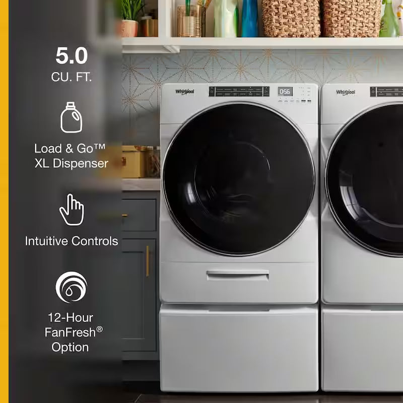 White Stackable Front Load Washing Machine X8716