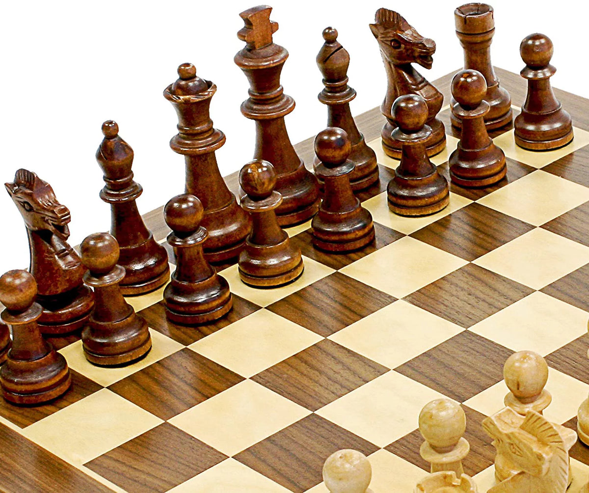 15 in. Wood Chess Set with 3.75 in. King G3918
