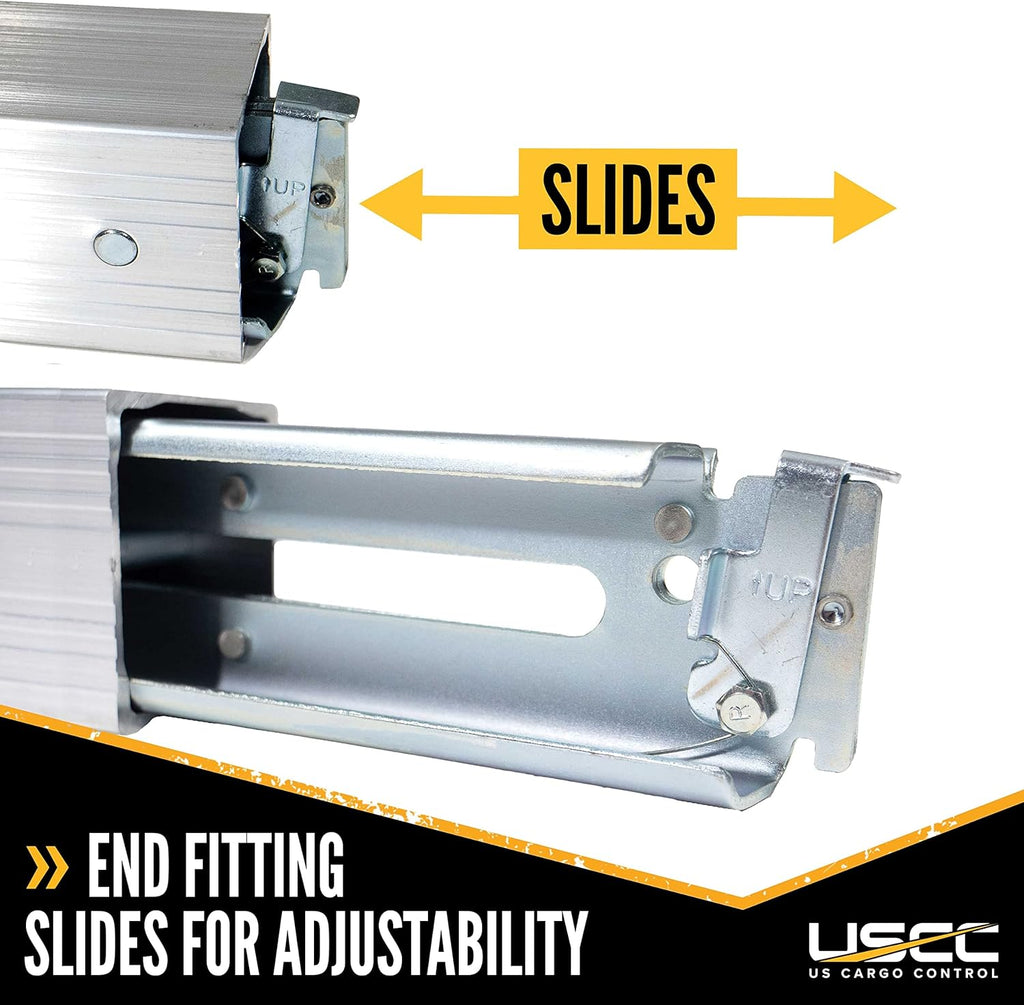 Adjustable Aluminum E Track Load Bar 4 Pack O71714