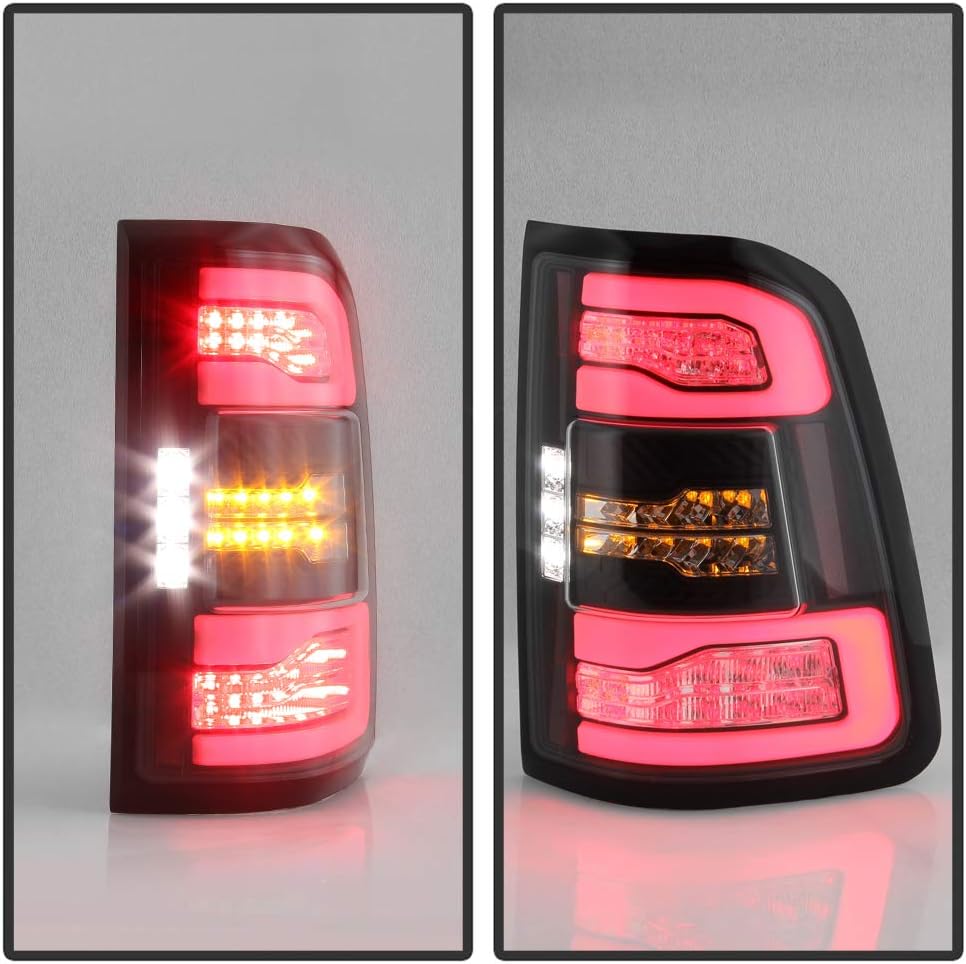 Black Full LED Tail Lights Left+Right R53003