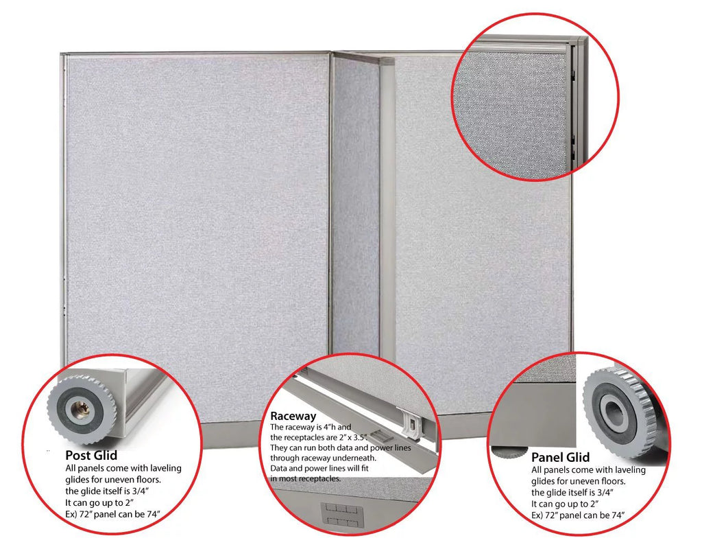 T-Shaped Freestanding Room Divider O406944