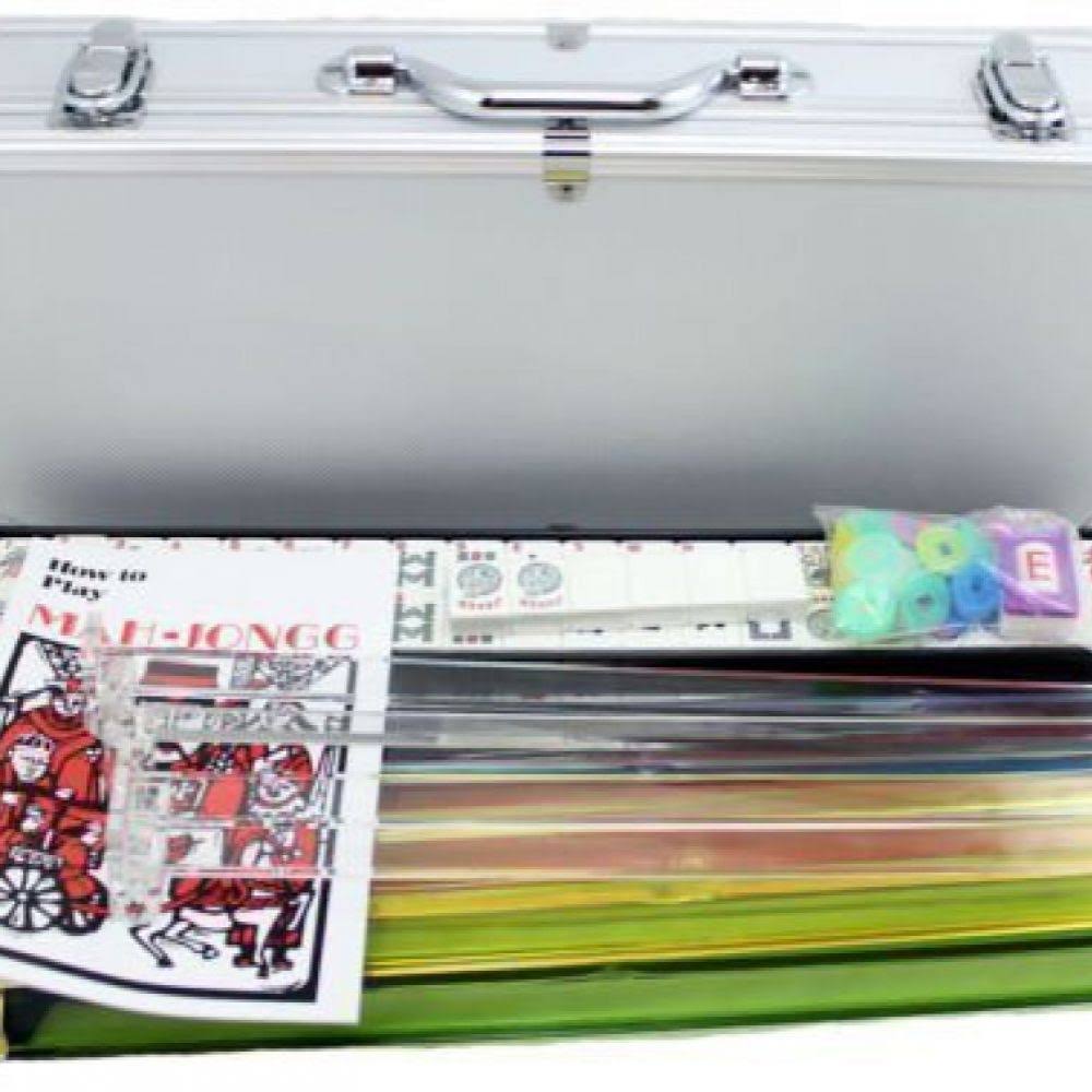 166 Tiles Complete American Mahjong Set in Aluminum Case P37321