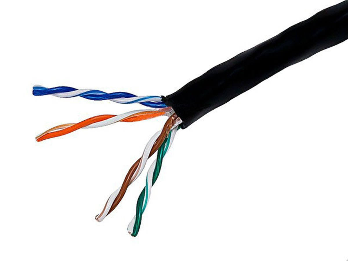 CAT 5e UTP 1000 ft Black Bulk Cable K266