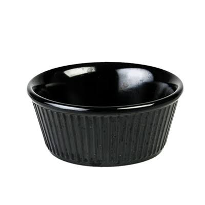 Black Fluted Ramekin 3-3/4 oz L320924