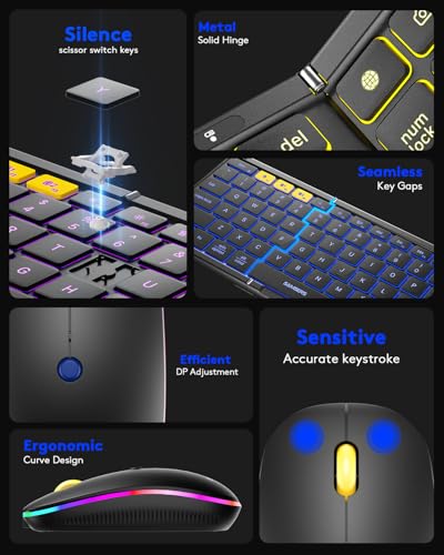 Foldable Bluetooth Keyboard and Mouse Combo L2035