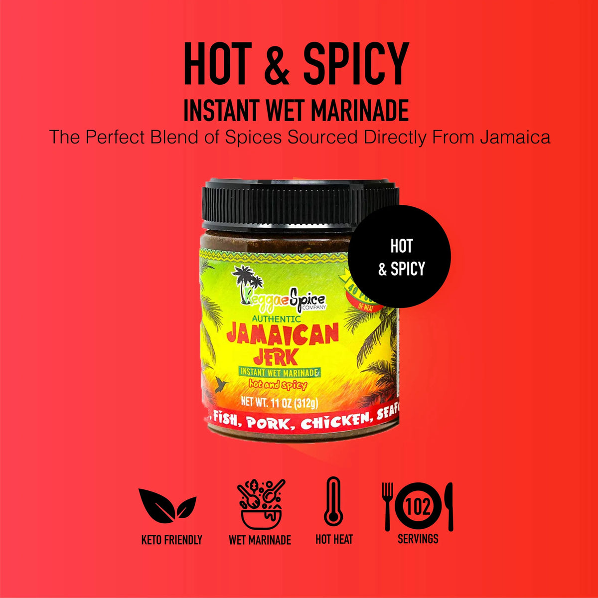 Jamaican Jerk Seasoning Wet Rub Marinade Sauce 3 Pack I81941