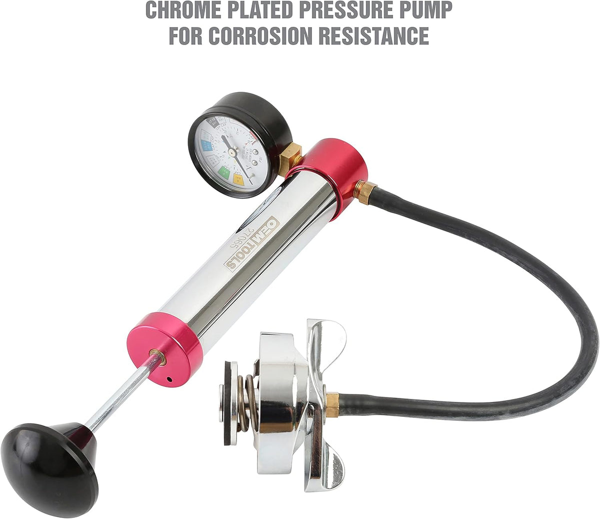 Radiator and Cap Test Kit, Pressure Tester for Coolant System L261
