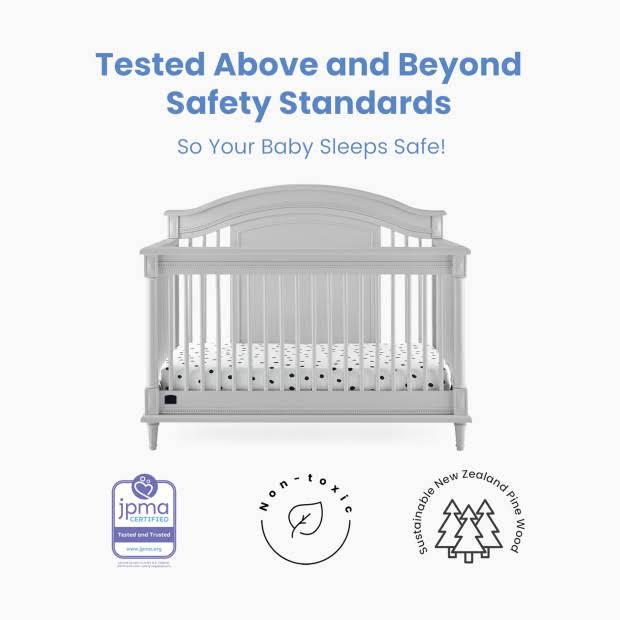 6-in-1 Convertible Crib with Toddler Rail H2559