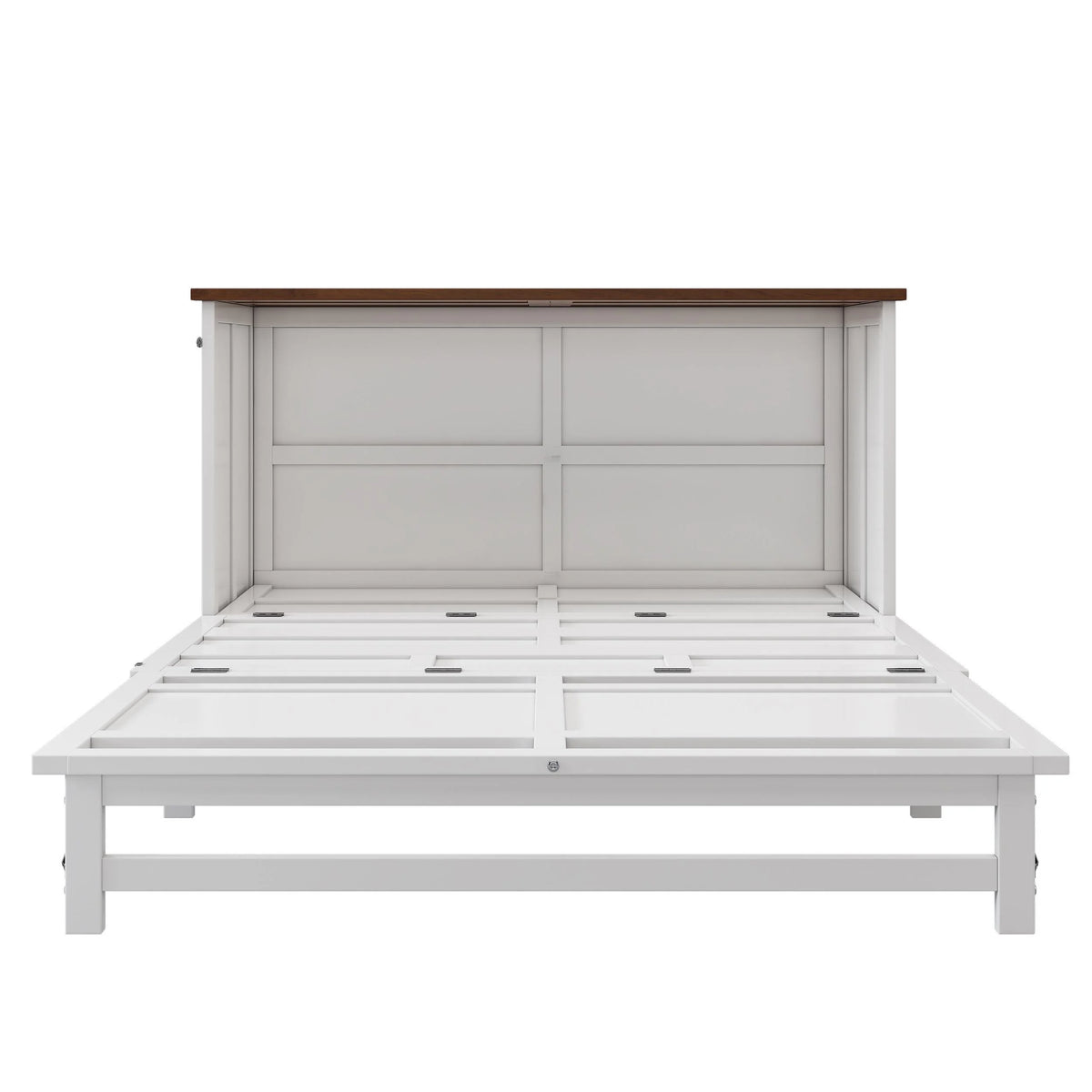 Queen Size Murphy Bed with Storage Drawer and Charging Station A2709