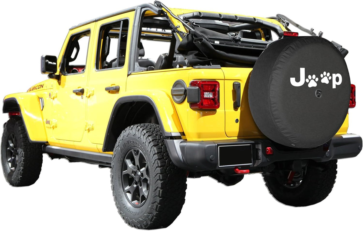 33 Soft Tire Cover for Jeep Wrangler JL with Back-up Camera F1305
