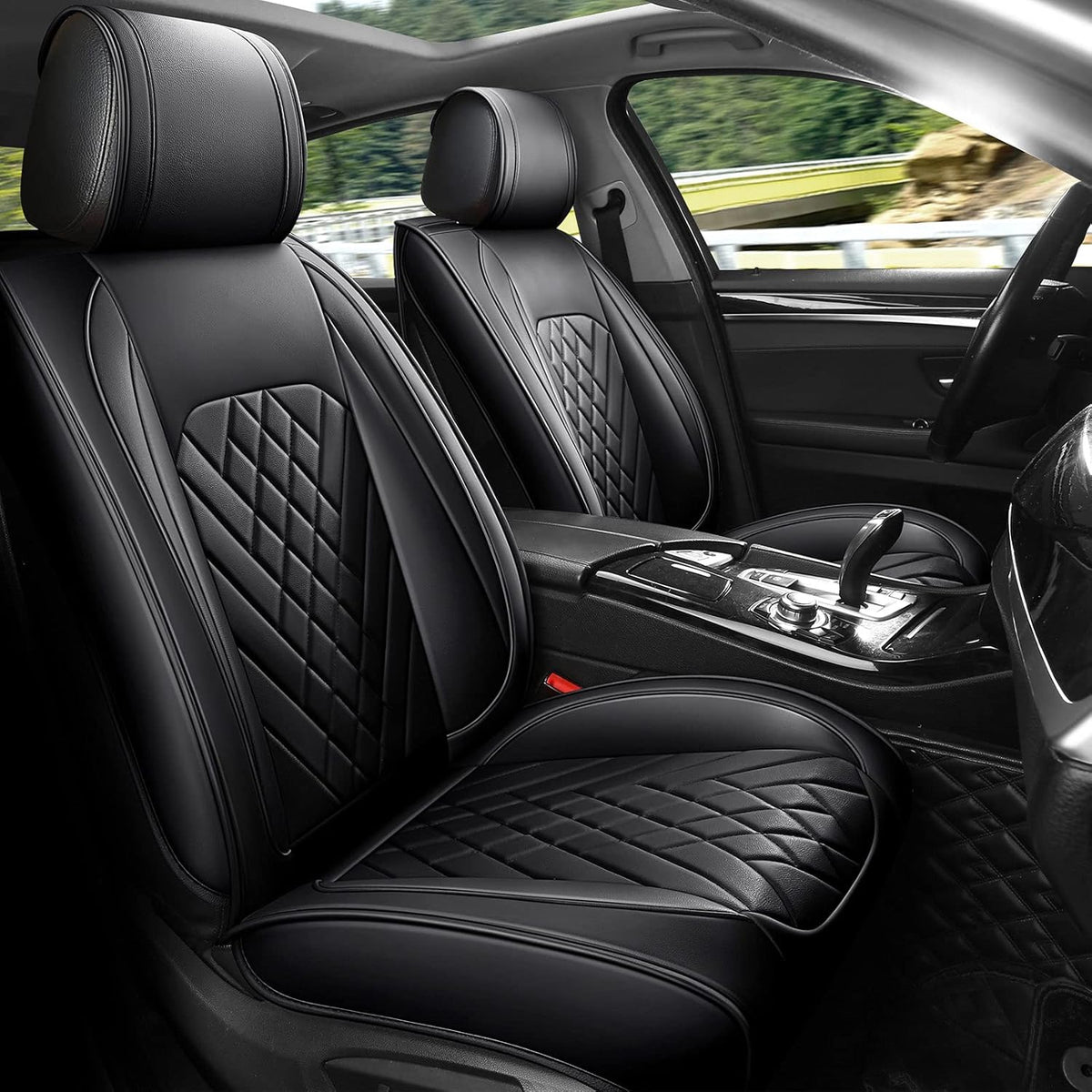 Leather Waterproof Car Seat Cover Full Set I650