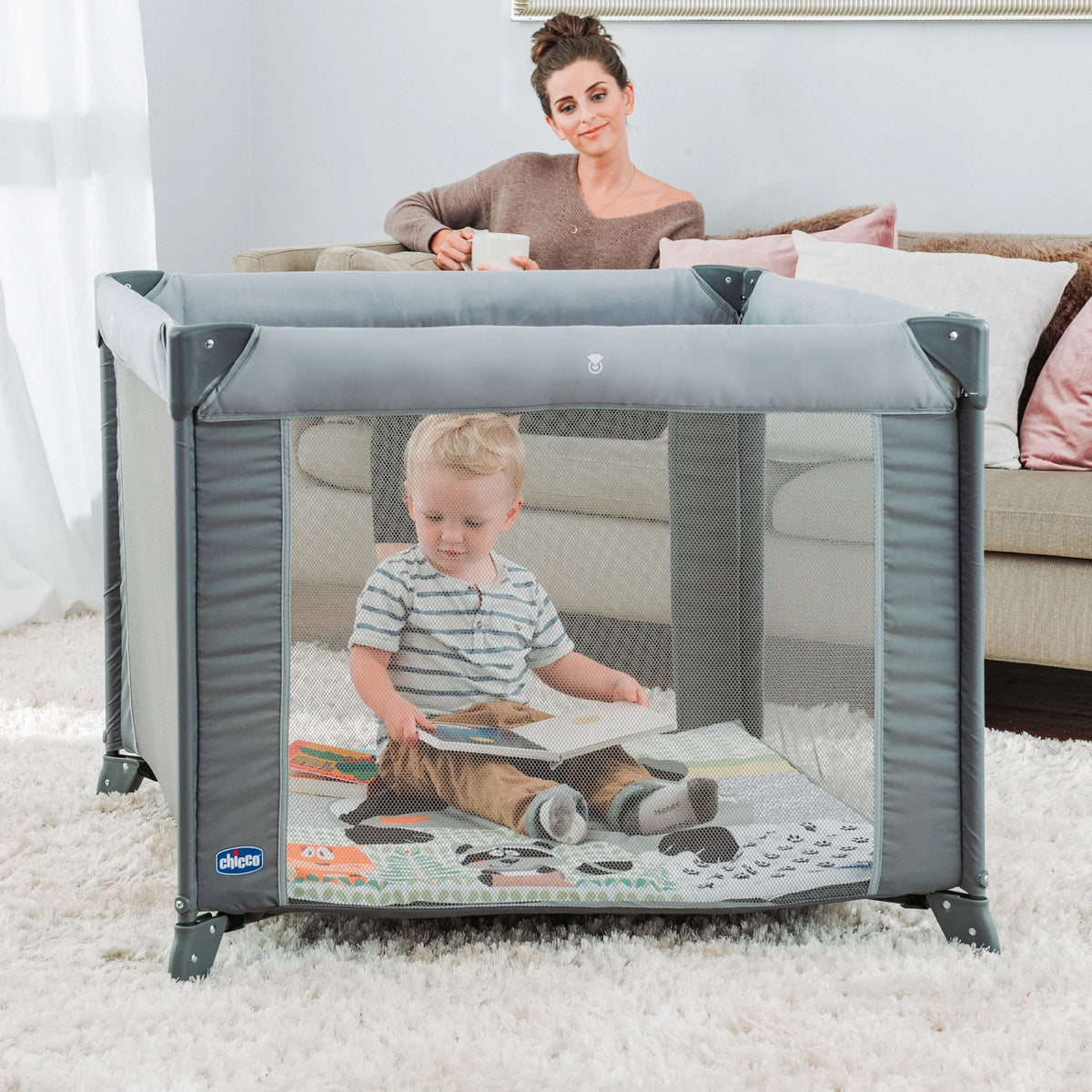 Portable Square Baby Playpen D439728
